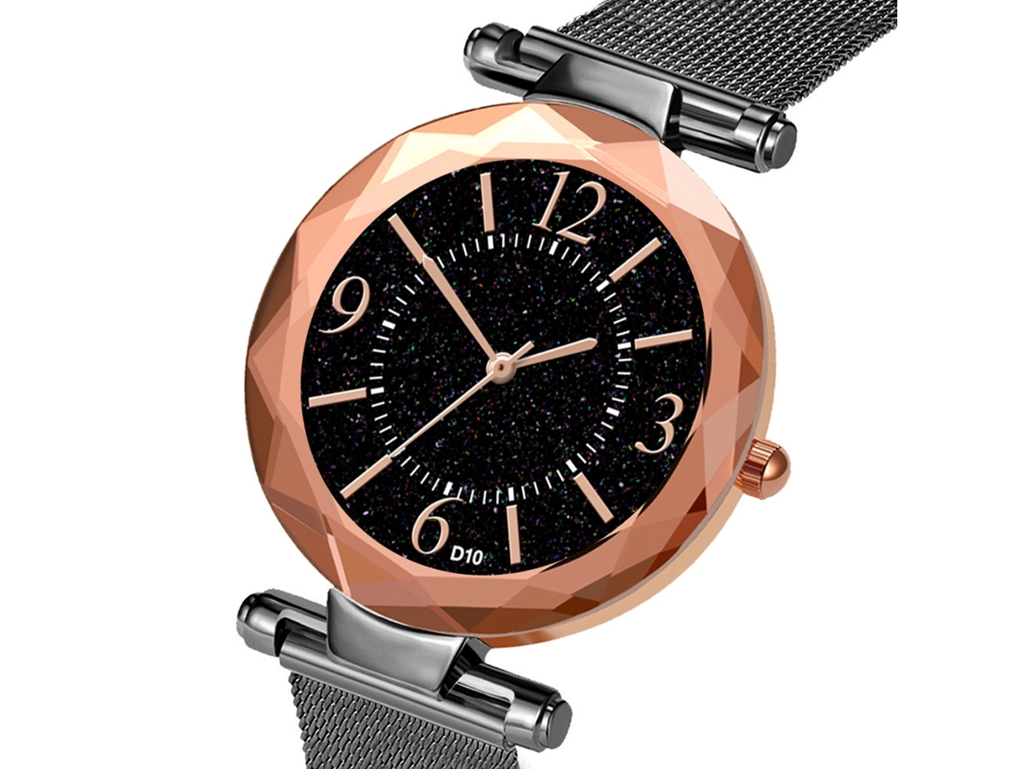 Reloj De Pulsera De Acero Negro Informal Para Hombre Y Mujer Zhoulianfa Lovers Con Brazalete De Cuarzo.