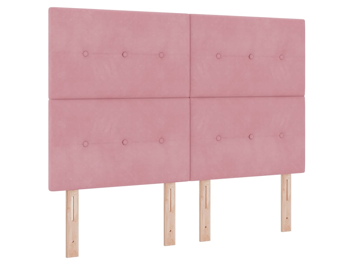 Maison Exclusive - Cabecero Rosa 160 Cm Terciopelo