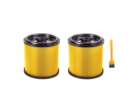 Filtro de repuesto de 2 piezas para filtro y retenedor de cartucho Vacmaster, para aspiradora húmeda y seca Vacmaster de 5 a 16 galones