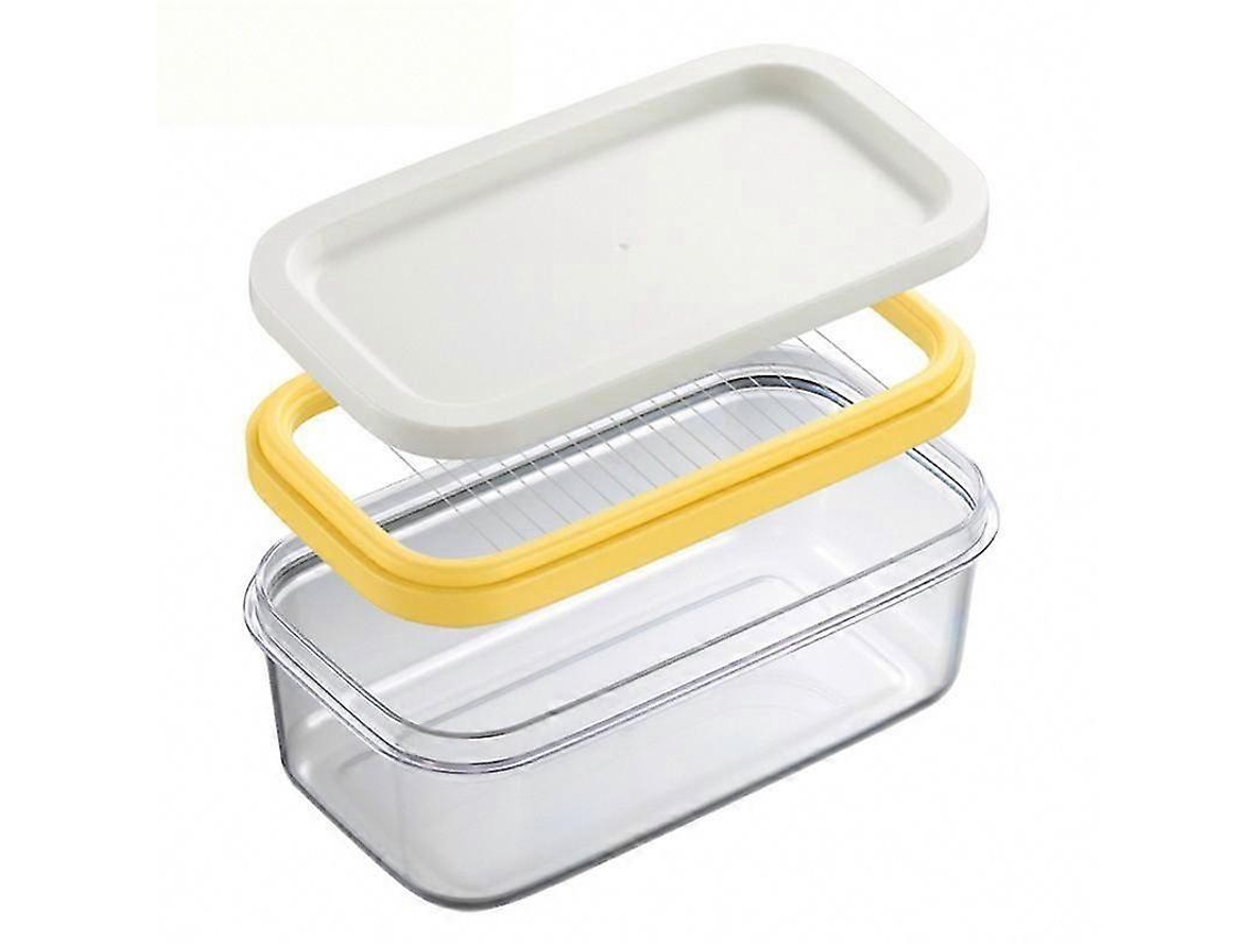 Mantequillera de plástico con tapa y cortador, caja de almacenamiento de queso Rosewell para refrigerador