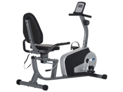 Bicicleta estática semirreclinada - Aosom.fr X Ffhandball - Pantalla LCD, asiento ajustable, 8 niveles de resistencia