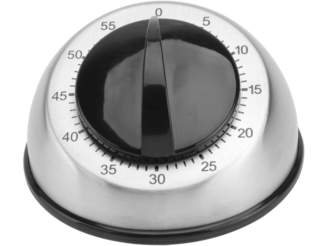 Temporizador De Cozinha Com Alarme: Para Ajustar O Tempo, Gire Primeiro No Sentido Horário Até Um Máximo De