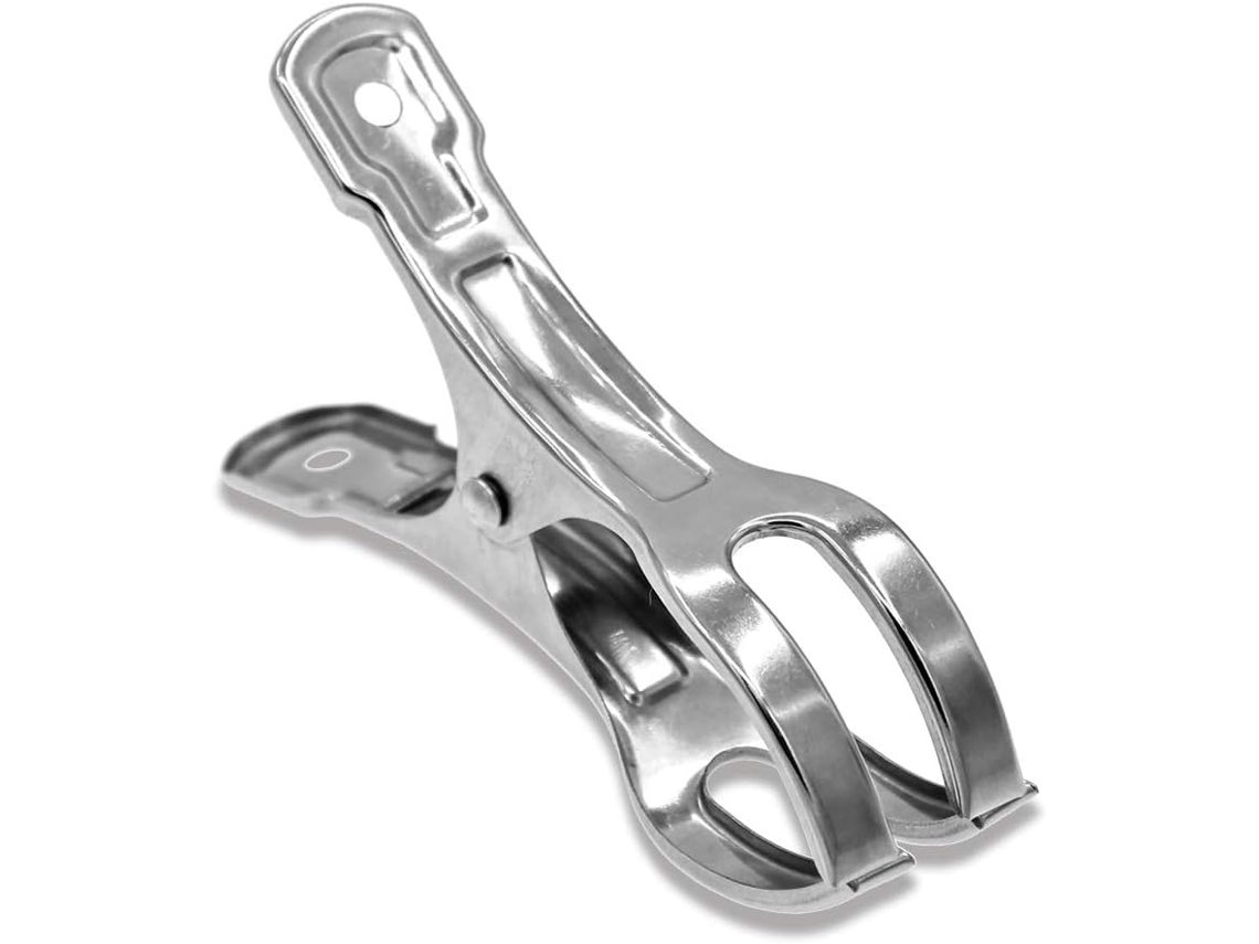 HYMNORA Clips para toallas de playa, acero inoxidable