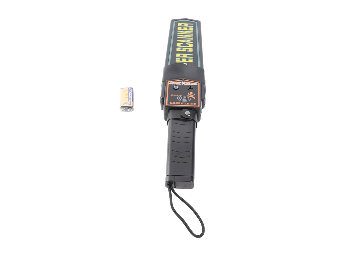 Detector de metales portátil con luz de alarma, escáner de seguridad exterior de alta precisión