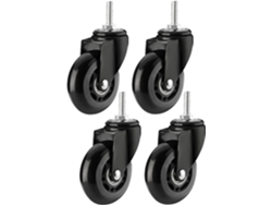 Ruedas Goma 64 Mm 2,5 Pulgadas 25 Mm Giratorias Freno