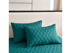 2pack Protectores De Almohada Impermeables Eifson Acolchados 50x90cm (verde Oscuro)