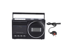 Reprodutor Gravador de Cassete EOOCOO (conexão Bluetooth, Rádio Retrô)