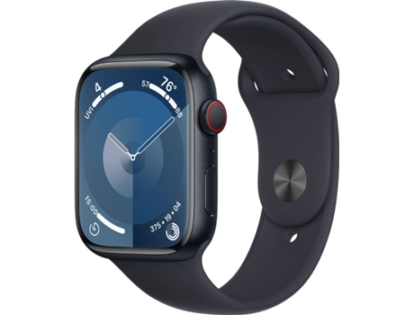 APPLE Watch Series 9 GPS+Cellular 45 mm Medianoche con Correa Deportiva Medianoche (Talla: S/M)