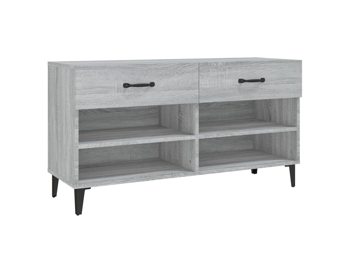 Zapatero MAISON EXCLUSIVE, Derivados de la Madera, Gris Sonoma, 102x35x55 cm