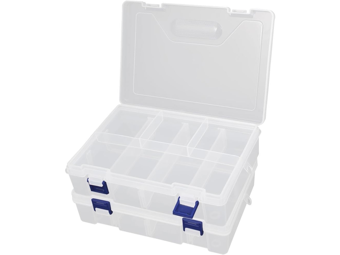 Caja de almacenamiento extraíble para piezas electrónicas CHABERLU de 8 compartimentos
