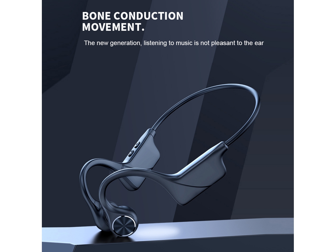 Fones De Ouvido De Condução Óssea Sem Fio Bt5.0 Ip56 À Prova D'água Para Esportes Ao Ar Livre Com Microfone