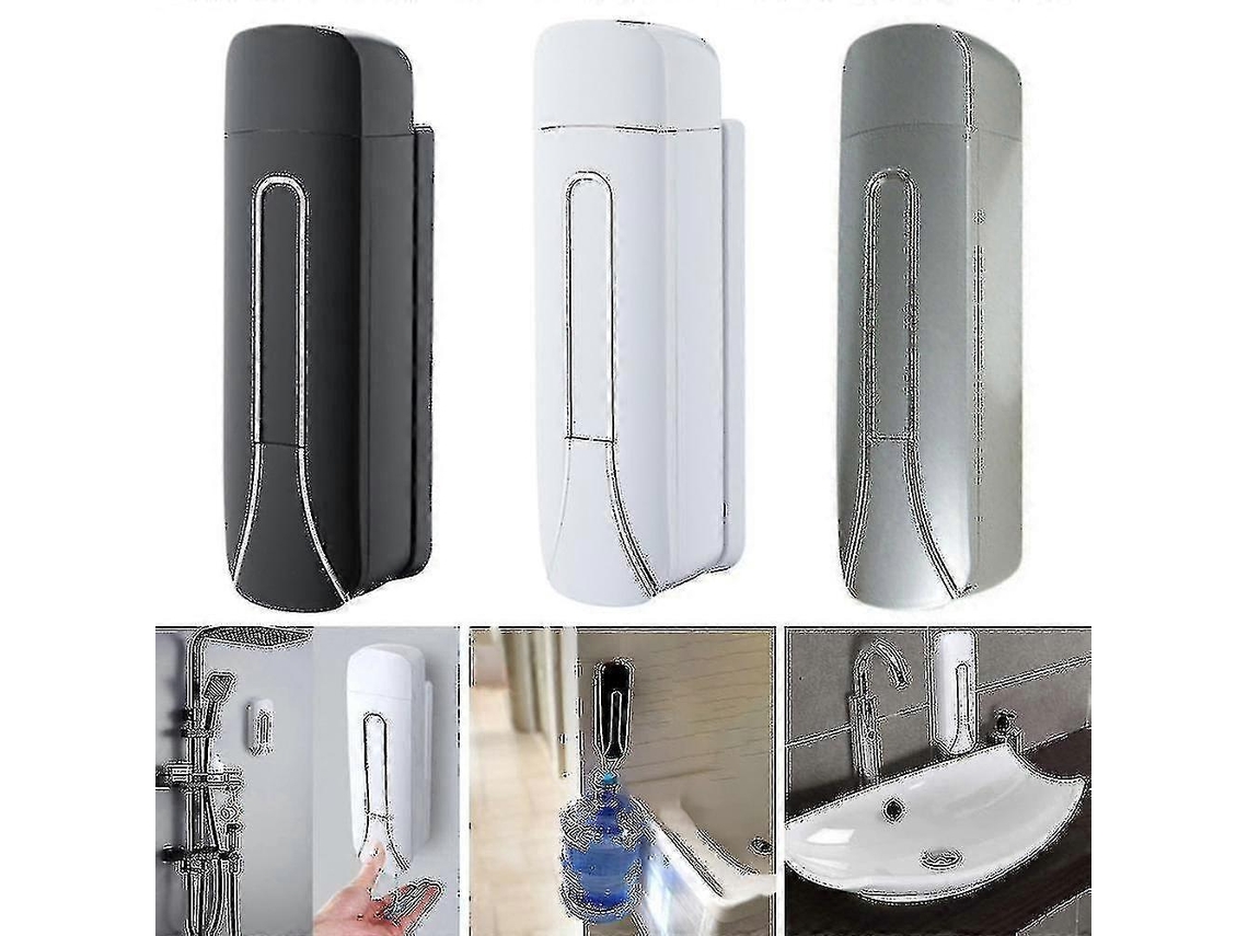 Dispensador de jabón líquido, champú y gel de ducha para baño Rosewell de pared