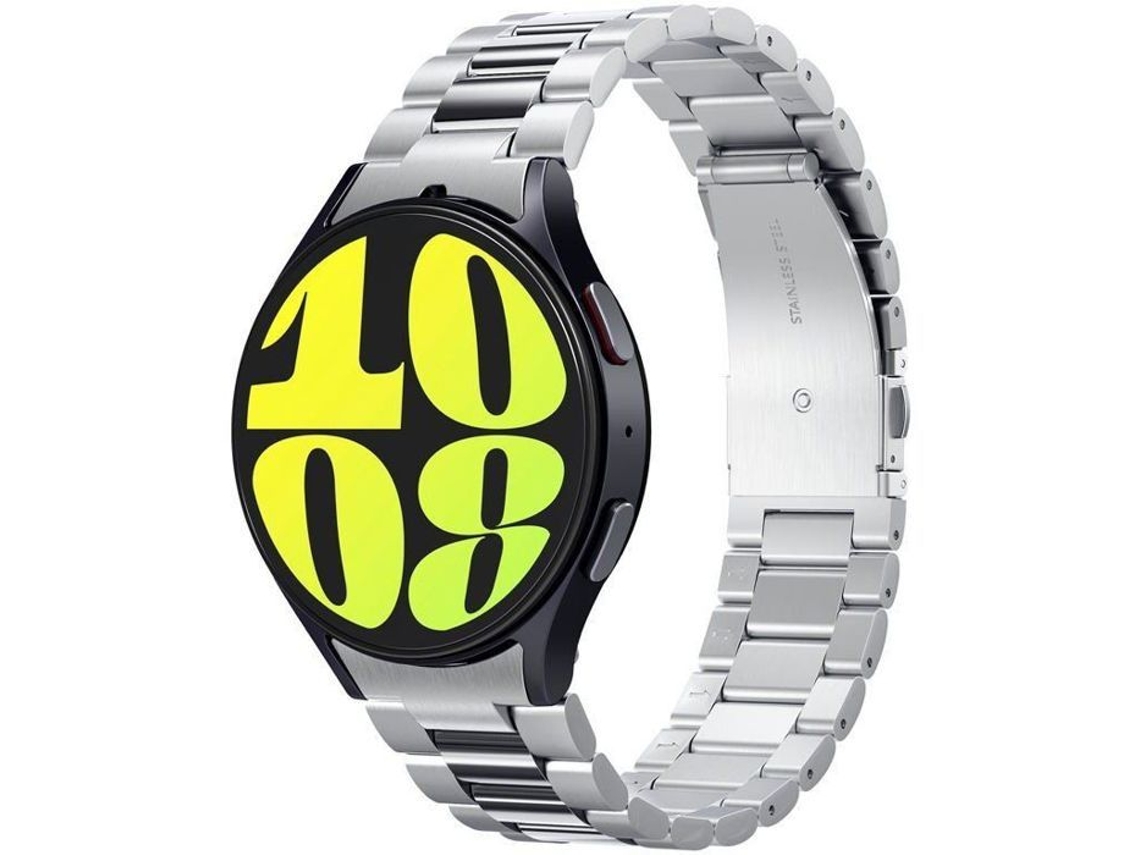 Conector de correa para reloj inteligente Spigen Modern Fit 316L, plateado para Samsung Galaxy Watch 7 de 44/40 mm