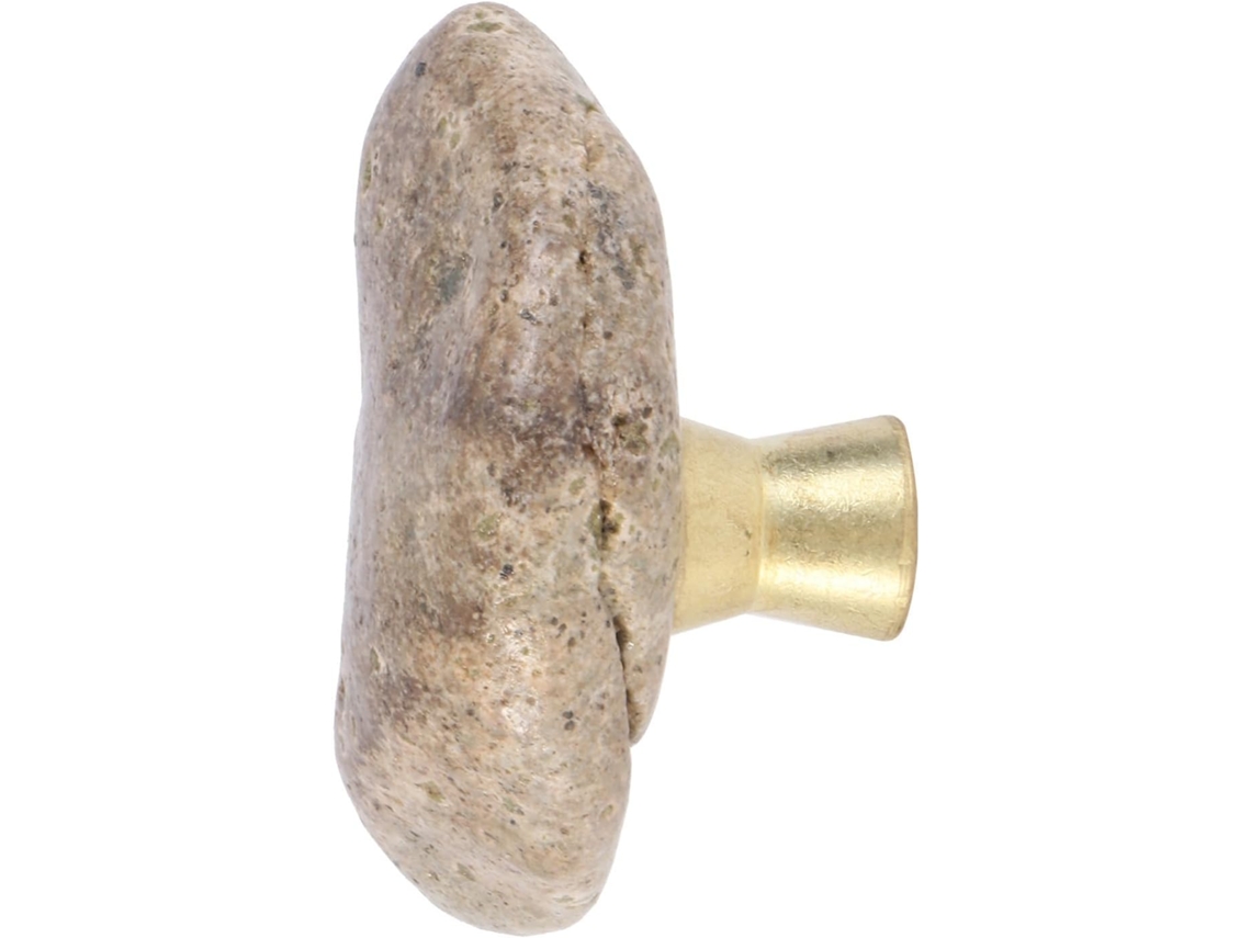 Puertas Tirador Piedra Base Metálica. Robusto Resistente A Roturas. Diseño Único Piedra, Ideal Del