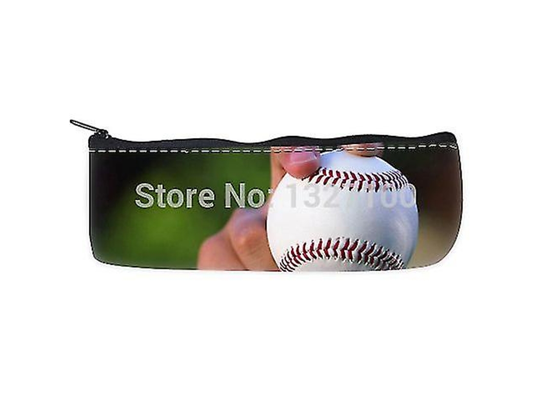 Estuche para lápices con cremallera para jugar al béisbol, Chennnls
