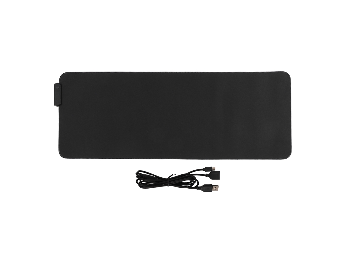 Alfombrilla De Ratón Para Juegos Rgb De Gran Tamaño (800x300 Mm) Con 14 Modos De Iluminación, Resistente A Derrames Y Con Conexión Usb.