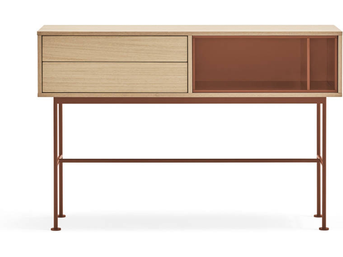 Mesa Consola BAZAR MONDIALE Yoko (Naranja - 120x35x100 cm)
