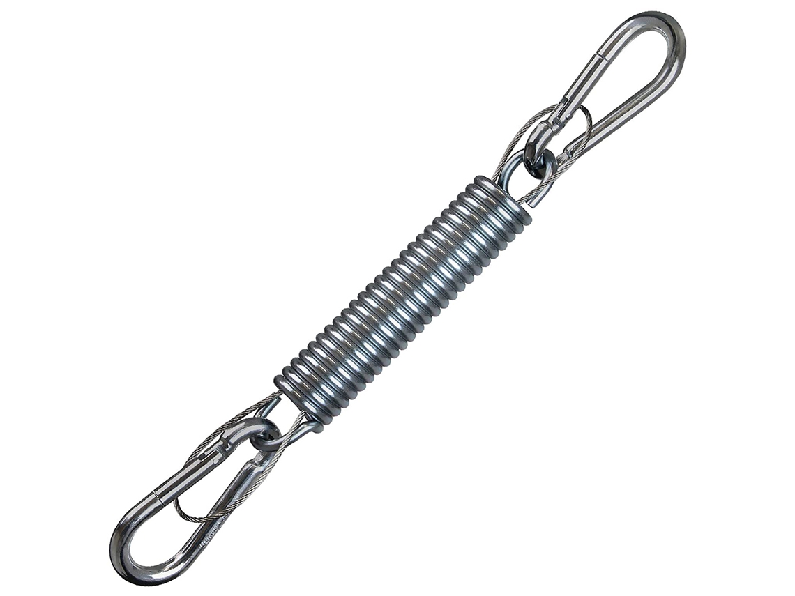 Kit de suspensión para hamaca de 250 kg, acero inoxidable 304, con 2 mosquetones de resorte, para porche, sillas colgantes y sofás de jardín.
