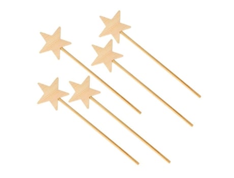 5 varitas mágicas de madera de 23 cm