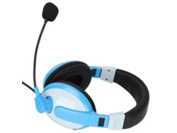 Auriculares Para Juegos Con Micrófono, Conectores Multifuncionales Para Pc Y Teléfono Móvil, Gris Y Azul.