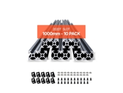 Juego de Perfiles de Aluminio de 1000mm con Tuercas T, Conectores y Tornillos para Estructuras Tekmaquinas