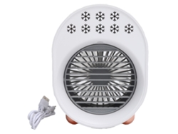 Resfriador De Ar Umidificador Ventilador Ajustável Pequeno Com 3 Velocidades Para Casa Escritório Usb