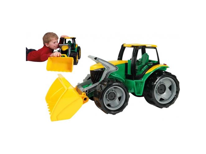Vehículo de juguete LENA TOYS Tractor con Pala Frontal Amarillo y Verde