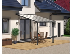 CANOPIA Pérgola Olympia Cobertor de Terraza de Aluminio 3X3 m Gris
