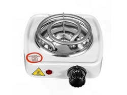 2026altiro-placa Eléctrica Portátil Con Luces Indicadoras Y Quemador De Bobina Para Soluciones Prácticas En La Cocina. Individual, 500 W, Blanco.