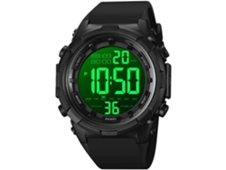 Masculino Digital Impermeable Led Despertador Negro Yuysan
