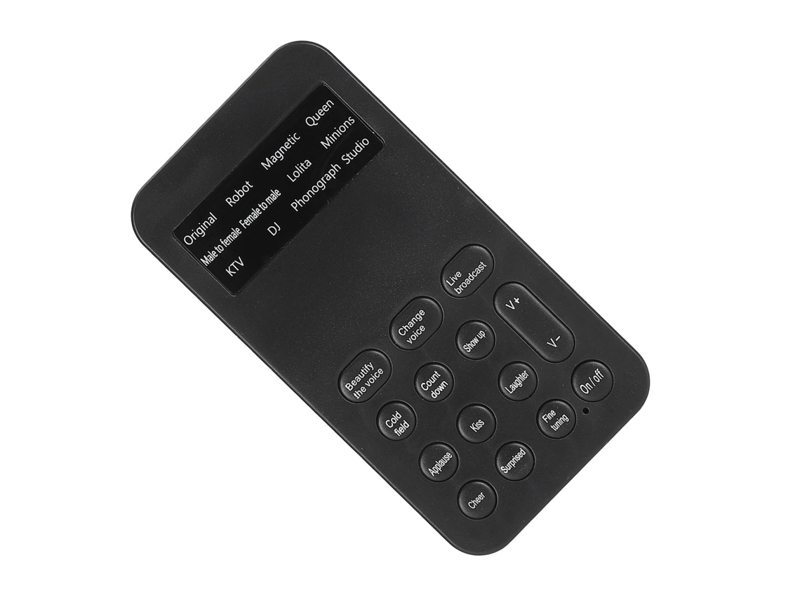 Tarjeta De Sonido Mini Universal Cambiador De Voz De Hombre A Mujer Para Teléfono Computadora Juego Transmisión En Vivo