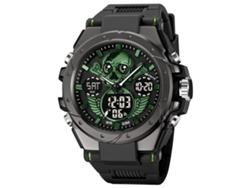 Reloj deportivo MDUG con calavera, luminoso, resistente al agua (largo x ancho x profundidad cm)