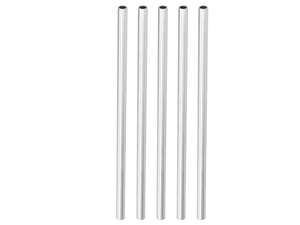 5 Tubos De Aluminio De 200 Mm (6100-0608-0200) Accesorios De Soporte Para Robots