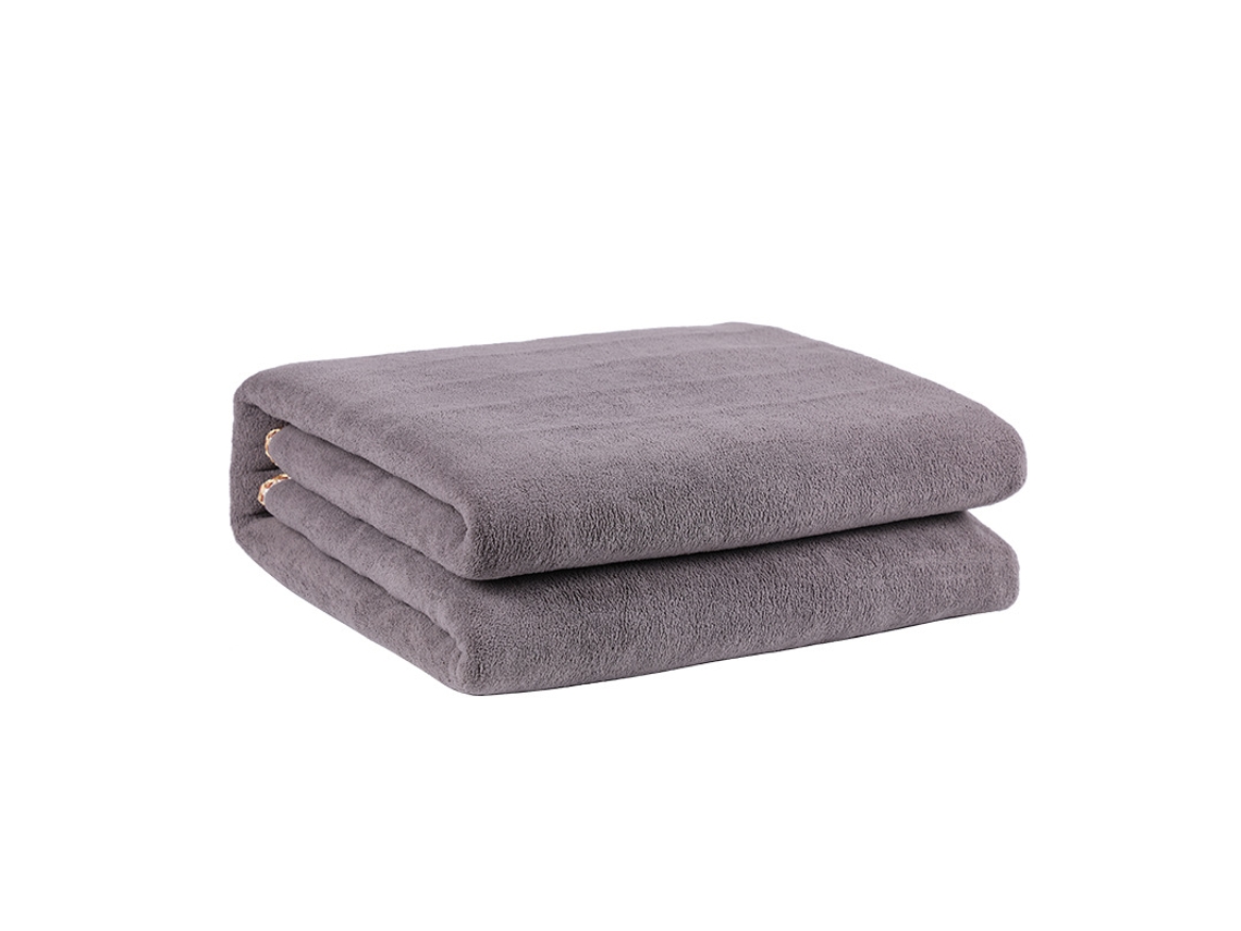 Manta Eléctrica, Colchón Eléctrico Cálido De Invierno, Control De Temperatura Inteligente De Doble Control (200x180cm Gris) Cuich