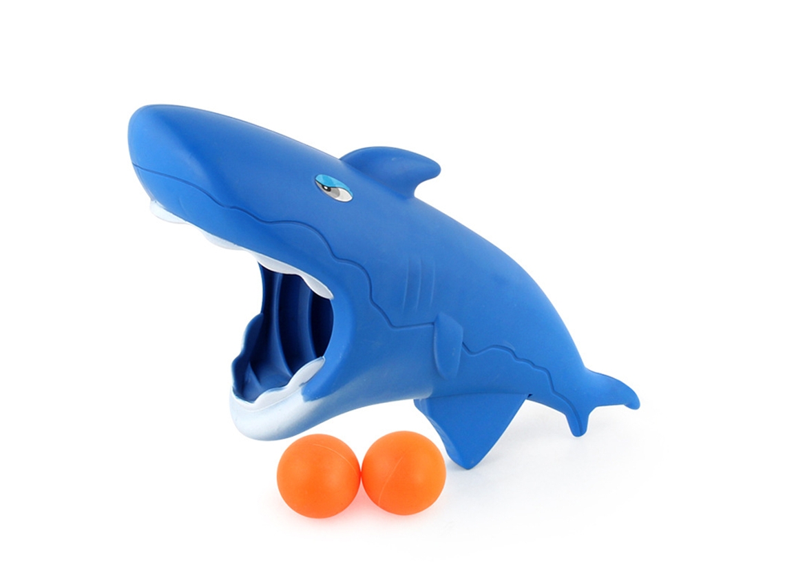 Juguete Interactivo De Lanzamiento De Pelotas De Ping-pong Para Padres E Hijos - Tiburón Azul - Juguete Educativo Para Niños De 3 Años En Adelante
