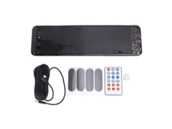 Pantalla LED programable flexible Dynamic Devil Eyes de 64x20 píxeles para ventana (sin marca)