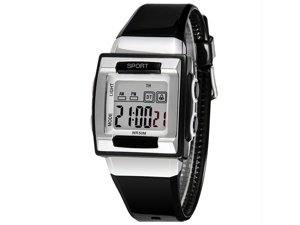 Reloj Electrónico Infantil Estiloso Para Estudiantes Synoke (negro)
