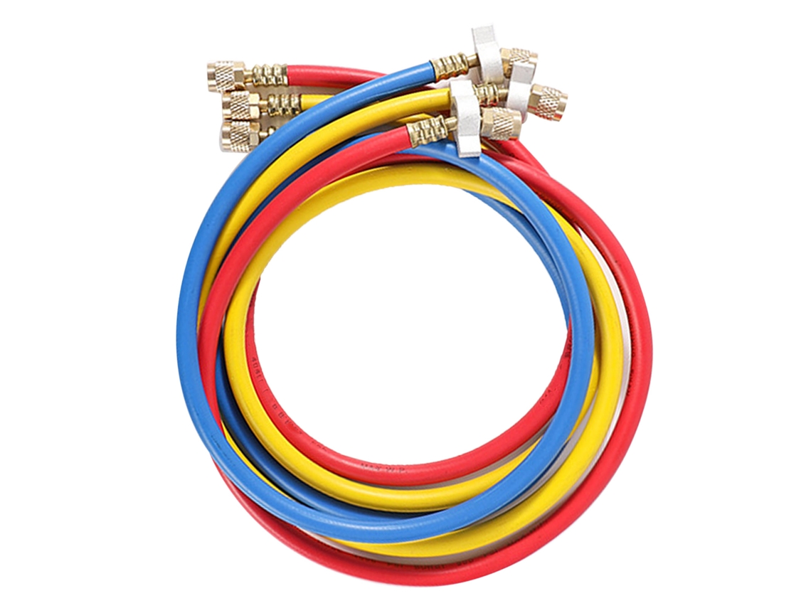 Mangueras de recarga de refrigerante de 1/4" (0,9 m), 3 unidades