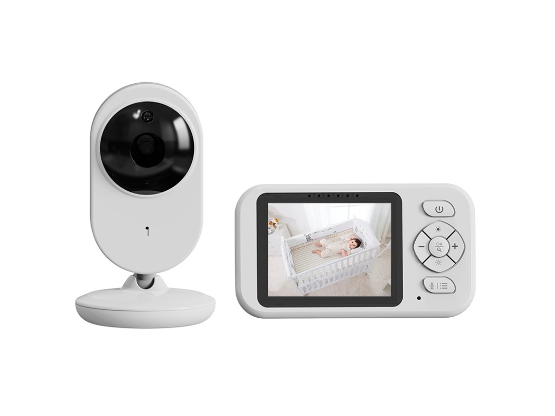Monitor digital para bebés Yuysan SP220 de 2,8 pulgadas con visión nocturna para niños, intercomunicador, nana y detección de temperatura ambiente.