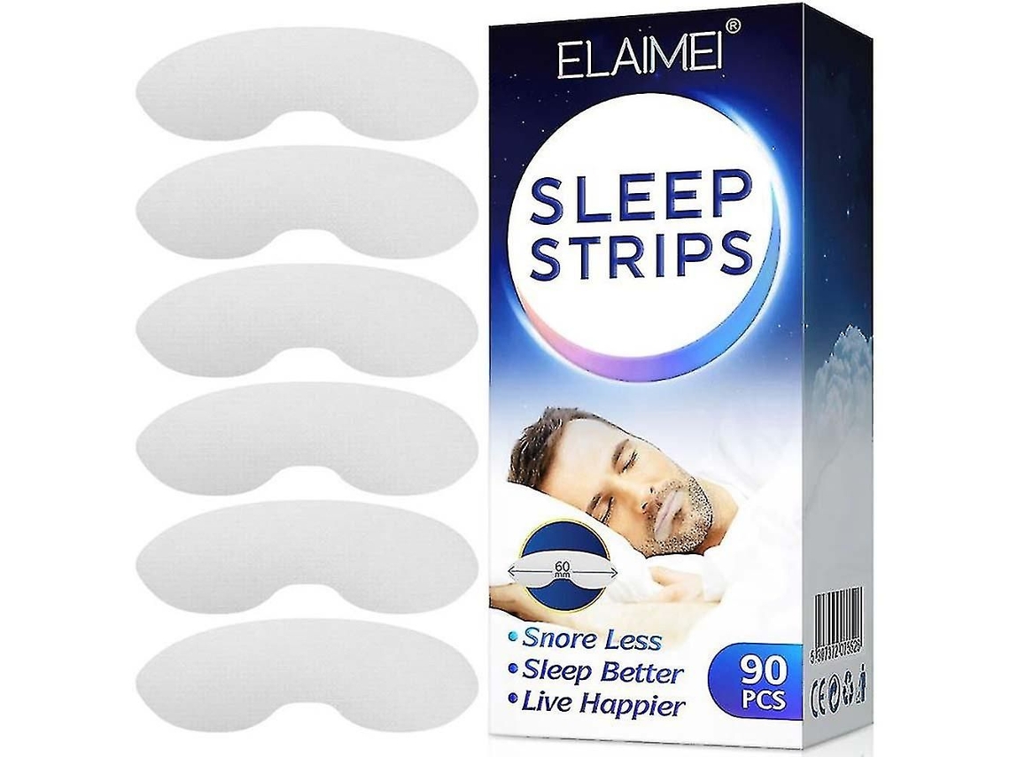90 Paquetes De Tiras Para Dormir, Cinta Adhesiva Bucal Para Dormir, Parche Antirronquidos Para Boca Cerrada.