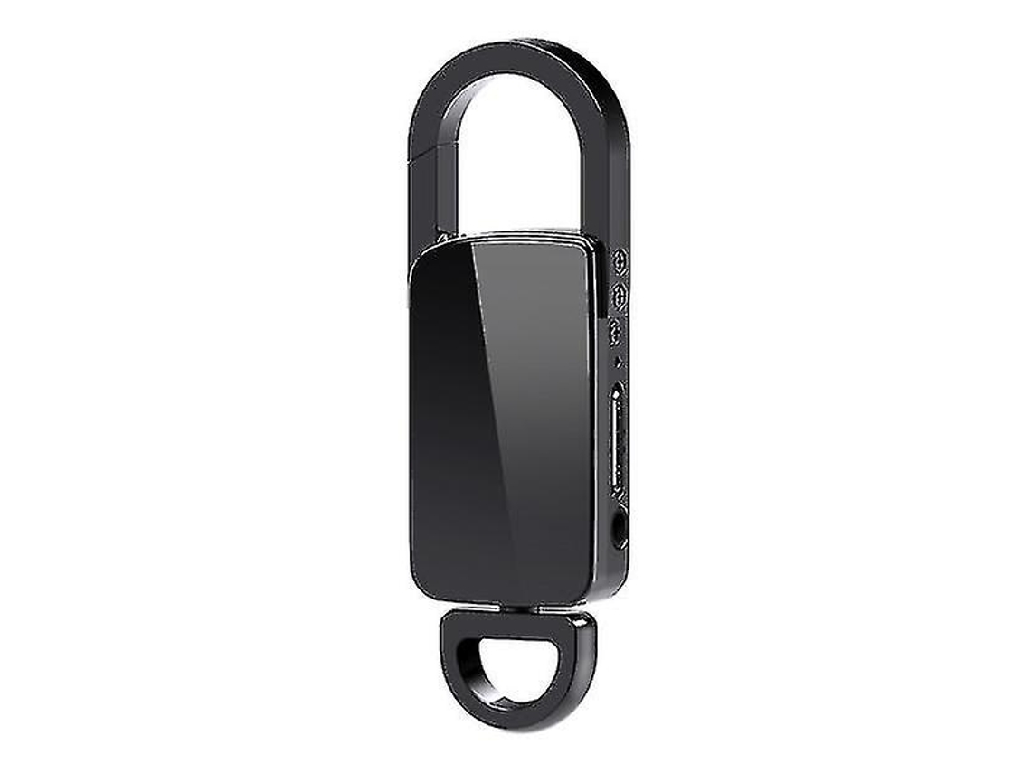 Grabadora de llavero con activación para grabar audio desde una memoria USB. Reproductor MP3 portátil de 4 GB Yizhood (negro).