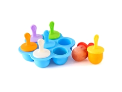 Molde para Hielo de Silicona con 7 Cavidades en Forma de Cono de Helado, Color Azul JEIIBRZUI