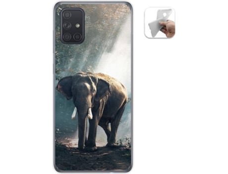 Carcasa Samsung Galaxy A71 TUMUNDOSMARTPHONE Elefante Multicolor