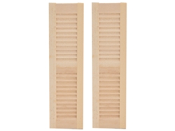 2pcs Janelas Com Persiana De Madeira Para Casa De Bonecas 1:12 Miniatura Acessórios