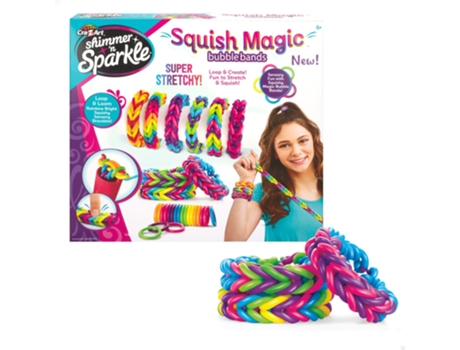 Juego Criativo SHIMMER 'N SPARKLE Kit para Hacer Pulseras Elásticas (Edad Mínima: 6 Años)