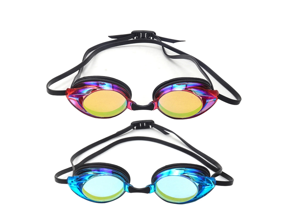Pares de gafas de natación antivaho con protección UV para adultos y jóvenes