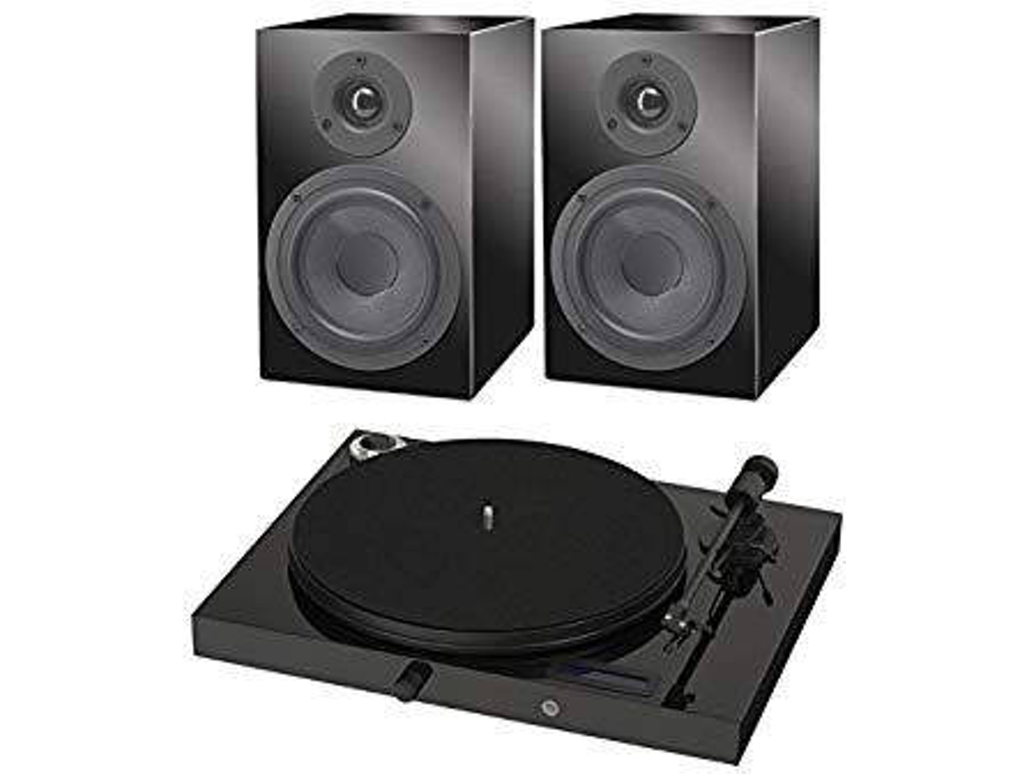 Conjunto giradiscos PRO-JECT Jukebox E negro + Box 5