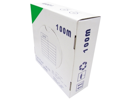 Carrete de Cable BEMATIK de Categoría 5E Ftp Cca 24Awg Verde Sólido 100M