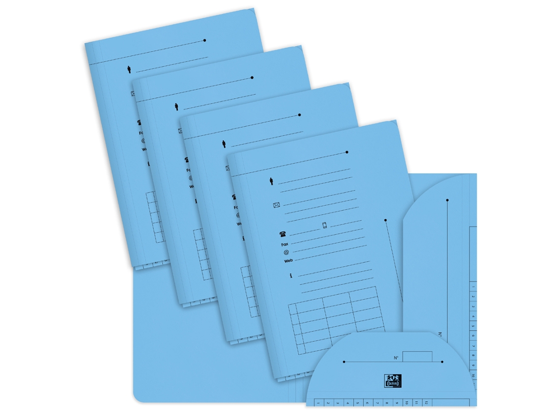 Carpeta OXFORD Pastel color: azul 240 g/m²