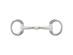 Snaffle Duplo Contour Eggbutt 1.6 Cm Prateado 14.5 Cmhappy Mouth